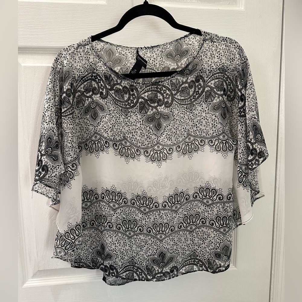 INC Chiffon Blouse